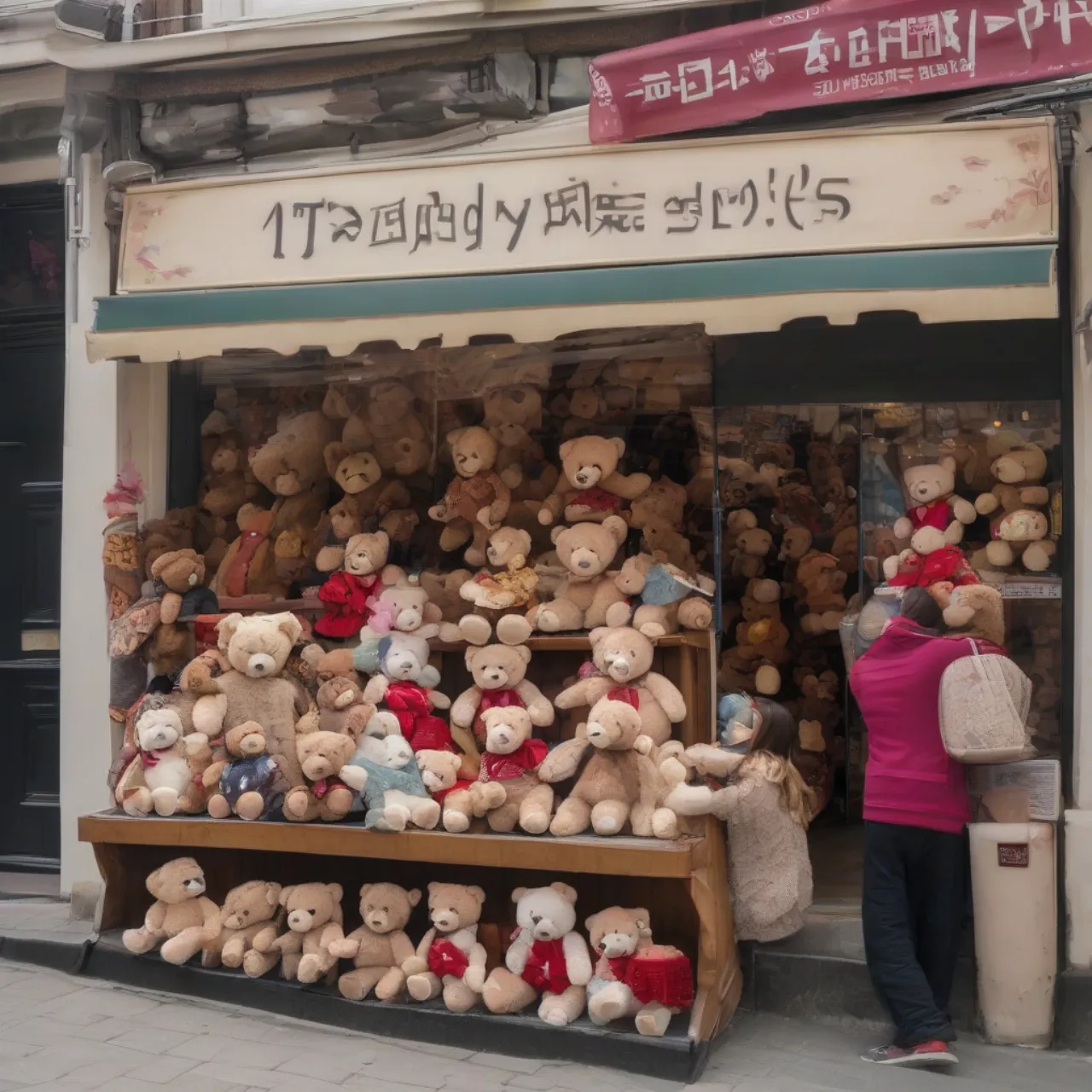 Quầy lưu niệm gấu Teddy